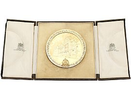 Scottish Sterling Silver Gilt Medallion - Antique George V (1923)