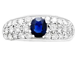Vintage Sapphire and Diamond Ring for Sale