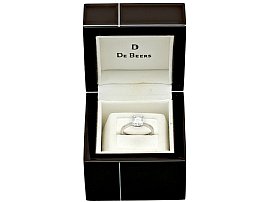 de beers engagement ring with box