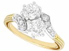 2.36ct Diamond and 18ct Yellow Gold Twist Ring - Antique Victorian