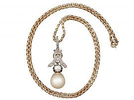 Gold South Sea Pearl Pendant in Yellow Gold