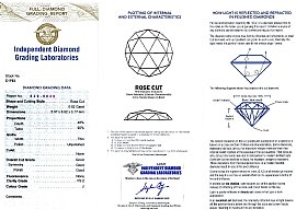 Gold South Sea Pearl Pendant Certificate
