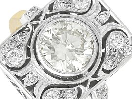2 Carat Art Deco Diamond Ring