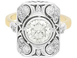 Diamond Art Deco Cocktail Ring
