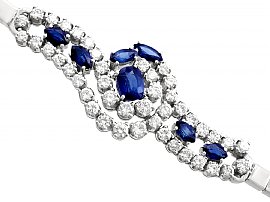 Vintage Sapphire and Diamond Bracelet