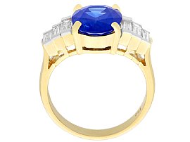 Vintage Sapphire Ring with Diamonds