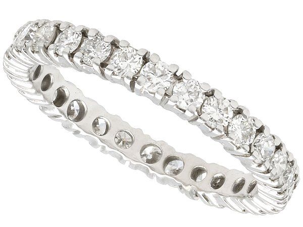 Vintage Eternity Ring in White Gold