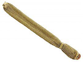 Italian Gold Ruby Bracelet 