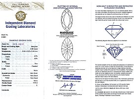 Marquise Diamond Solitaire Ring IDGL