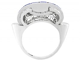 Art Deco Sapphire Ring Platinum
