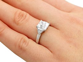 Certified Diamond Engagement Ring Princess Cut Diamond Grading