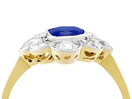 1930s Sapphire and Diamond Ring for sale