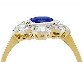 1930s Sapphire and Diamond Ring Antique