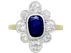 1930s Sapphire and Diamond Ring UK