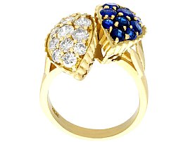 Sapphire and Diamond Dress Ring Yellow Gold