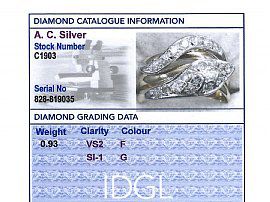 Gold Diamond Snake Ring Card
