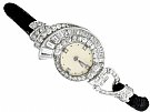 3.07 ct Diamond Cocktail Watch in Platinum - Art Deco - French Antique Circa 1935