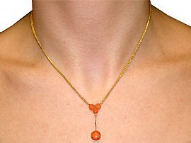 coral necklace antique for sale
