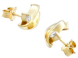 Gold Diamond Earrings for Sale