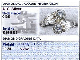 1960s diamond twist ring