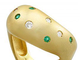 Yellow Gold Ring with Gemstones