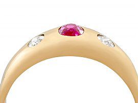 Rose Gold Band with Rubies and Diamonds