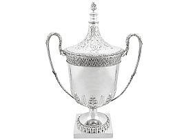 Sterling Silver Presentation Cup and Cover by C S Harris & Sons Ltd - Antique George V (1932)
