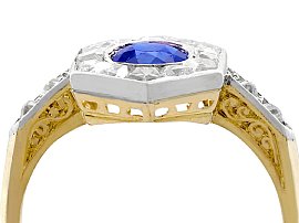 1920s Sapphire and Diamond Dress Ring