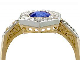 1920s Sapphire and Diamond Dress Ring