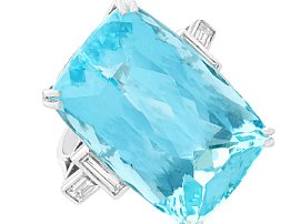 large aquamarine dress ring