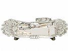 German Silver Wick Trimmers and Snuffer Tray - Antique Circa 1825