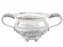 Indian Silver Sugar Bowl - Antique Circa 1920