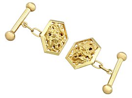 Gold Chinese Cufflinks
