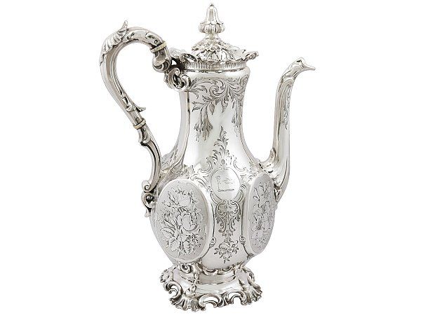 Victorian Silver Coffee Pot