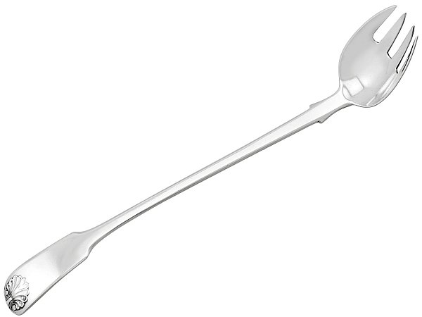 Antique Runcible Spoon in Sterling Silver
