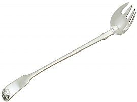 Antique Runcible Spoon in Sterling Silver