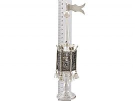 Antique Spice Tower in Sterling Silver  Ruler