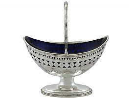 Sterling Silver Sugar Basket - Antique George III (1809)