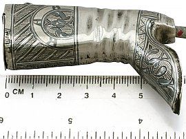 Antique Silver Vesta Case Ruler