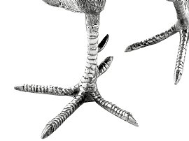 Silver Pheasant Feet Ornament 