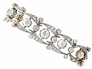 17.35ct Diamond and 18ct Yellow Gold Bracelet - Antique French Circa 1910
