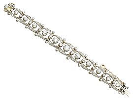 French Antique Diamond Bracelet for Sale