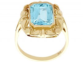 Antique Gold Aquamarine Ring for Sale