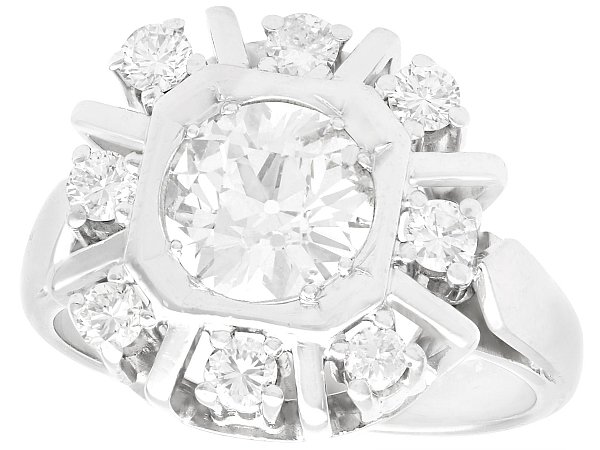 1950s Diamond Cluster Ring