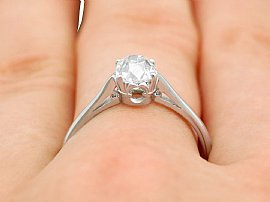 Antique solitaire ring grading certificate