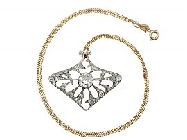 Art Nouveau Diamond Pendant / Brooch