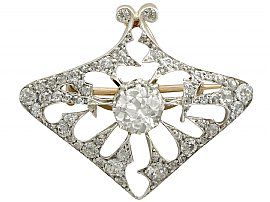 Art Nouveau Diamond Pendant Reverse Brooch