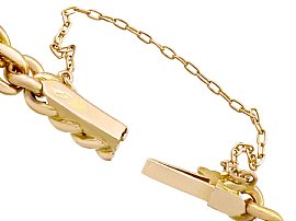 Antique Ruby Diamond Line Bracelet