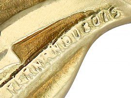Wearing Antique Belgium Gold Pendant