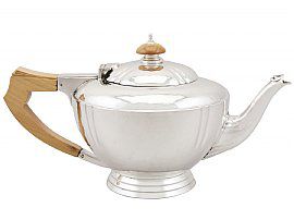 English Sterling Silver Tea Set with Tray